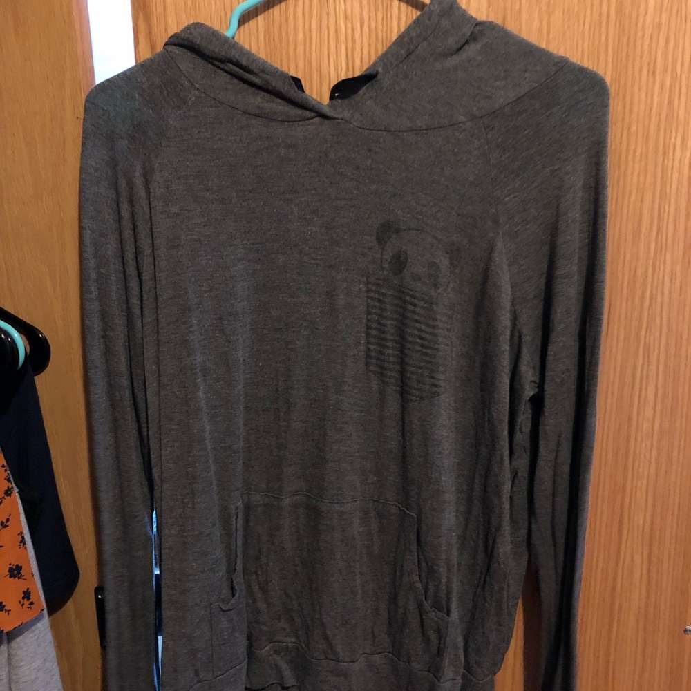 Lightweight hooded shirt